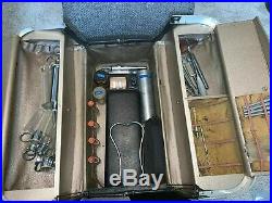 Vintage Quality Black Leather MD Doctors Bag With Medical Instruments & Equipment