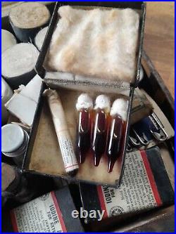 Vintage Red Cross Medical Box And Contents