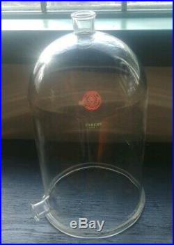 Vintage SGA Scientific Labratory Inc. Glass Bell Jar Pyrex Display Dome 16 in