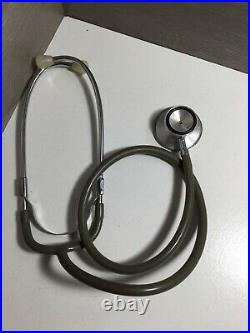 Vintage Stethoscope Gray Silvertone Made in Taiwan Doctor Medical Equipment