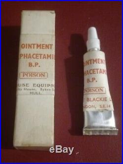 Vintage Sulphacetamide Eye Ointment 1950s Stenhouse Equipment Co Robert Blackie