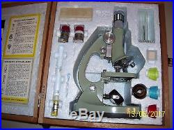 Vintage Tasco Zoom Deluxe High Quality Microscope Kit, 951-5, 120 Power, Boxed