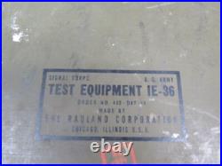 Vintage Test Equip IE-36 Signal Corps Chest CH-234 Military MEDICAL FIRST AID #2 Vintage Test Equip IE-36 Signal Corps Chest CH-234 Military MEDICAL FIRST AID #2