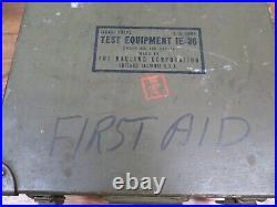 Vintage Test Equip IE-36 Signal Corps Chest CH-234 Military MEDICAL FIRST AID #2