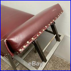 Vintage Thompson Terminal Point Chiropractic Table with Thompson Drop Headpiece