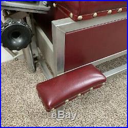 Vintage Thompson Terminal Point Chiropractic Table with Thompson Drop Headpiece