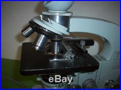 Vintage Tiyoda Tokyo 51717 Laboratory Microscope +4x Objective Lens +2x Eyepiece