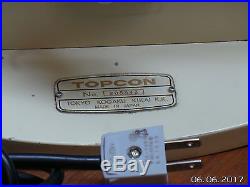 Vintage Topcon Lensometer Medical Ophthalmology Microscope