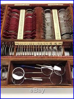 Vintage Trial Lens Set 233 Pieces and Tray FOR PARTS (incomplete)