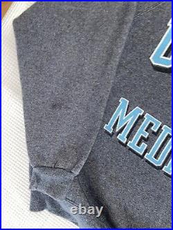 Vintage UNC Medical North Carolina Crewneck GFS Sweatshirt USA Gray Raglan 90s