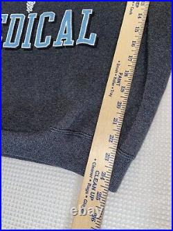 Vintage UNC Medical North Carolina Crewneck GFS Sweatshirt USA Gray Raglan 90s