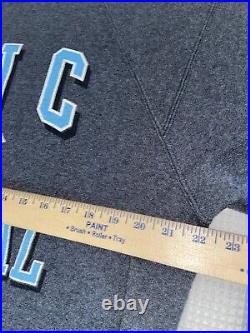 Vintage UNC Medical North Carolina Crewneck GFS Sweatshirt USA Gray Raglan 90s