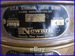Vintage USA Standard Testing Sieves Copper