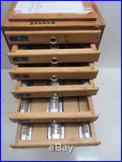 Vintage University Lab Wooden Microscope Slide Cabinet 12 Drawer 100 Slot Trays