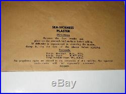 Vintage Unopened DOUGLAS SEA SICKNESS PLASTER Medical FIRST AID Chemist Package