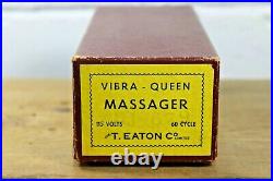 Vintage VIBRA QUEEN Massager Complete 1940s Medical Equipment Working! D7