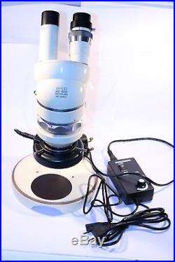 Vintage WILD HERRBRUGG Stereo Microscope + 60 LED Light & Stand (M5-40633)