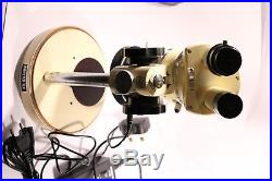 Vintage WILD HERRBRUGG Stereo Microscope + 60 LED Light & Stand (M5-40633)