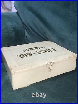 Vintage WWII Era Minimax First Aid Enamel Tin Box