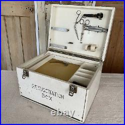 Vintage Wentworth Resuscitation Box Work Box Medical Equipment