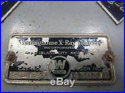 Vintage Westinghouse X-ray medical laboratory steampunk industrial equipment