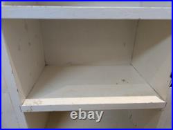 Vintage White Wooden First Aid Cabinet Eastern European Wall Mounted Aprothecary Vintage White Wooden First Aid Cabinet Eastern European Wall Mounted Aprothecary