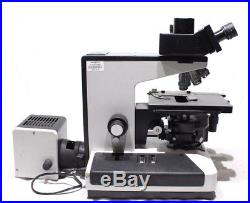 Vintage Wild Leitz GMBH Type 020-43Z 035 Fluorescent Microscope With Lenses