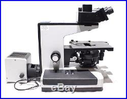 Vintage Wild Leitz GMBH Type 020-43Z 035 Fluorescent Microscope With Lenses