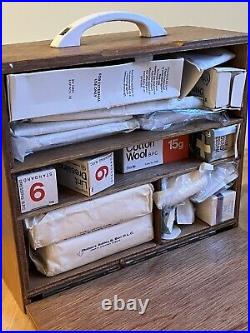 Vintage Wooden First Aid Kit Collectable Retro Film Prop
