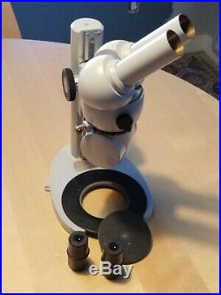 Vintage Zeiss Microscope West Germany Binocular Style Heavy Duty