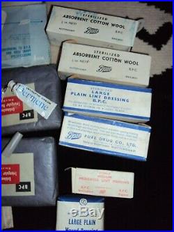 Vintage boots bpc medical first aid equipment see photo's all unused