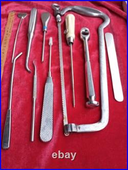 Vintage medical instrument, RARE surgical saw. Amputation Surgical Saw