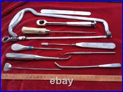 Vintage medical instrument, RARE surgical saw. Amputation Surgical Saw