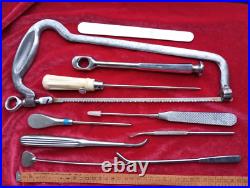 Vintage medical instrument, RARE surgical saw. Amputation Surgical Saw