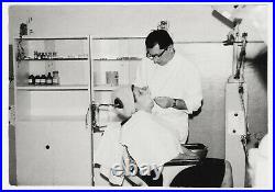 Vintage medical photo creepy dentist working vintage equipment medicine 7709F