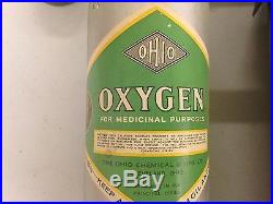 Vintage oxygen and nitrous oxide tanks ohio chemical co- dentist equipment gas