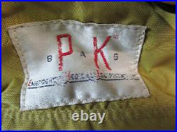 Vintage pk bag emergency medical equipment hiking backpacking trail yellow