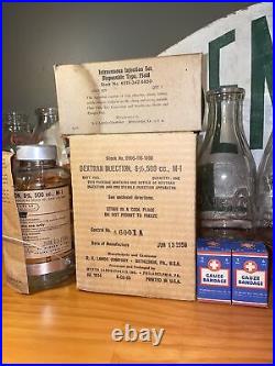 Vintage state hospital asylum mdeical equipment injection lot