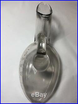 Vtg 1920s Glass FEMALE ETCHED Urinal Antique Hospital Medical Equipment ODDITY