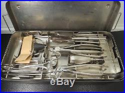 Vtg. German Wwii Surgical Medical Set Aesculap Rare