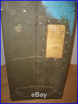 Vtg Military Metal Medic Storage Drawer Case Army Field Equip Trunk Locker Chest