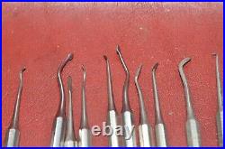 Vtg S. S. White Tool Dental Dentistry Dentist Pic Gum Teeth Scraper Accessory LOT