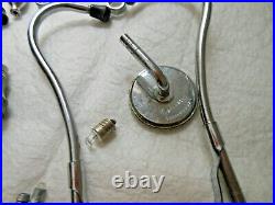 Vtg Stethoscope Medical Equipment Parts Tycos BD Miltex WA Baum Penn Medic Bowle