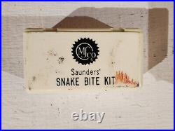 Vtg Various Emergency Equipment Medical First Aid Bandages Burn Snake Bite Kit