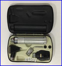 Vtg Welch Allyn Otoscope Ophthalmoscope Set WORKING, with NEW BATTERY