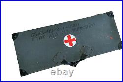 Vtg military medical equipment Case Army First Aid Kit Workshop Rare