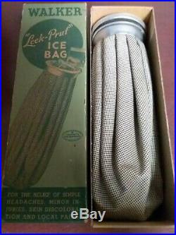 Walker Leek-Pruf Ice Bag in Original Box Collectible Vintage Medical Equipment