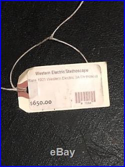 Western Electric Stethoscope 1925 Vintage Medical 3A Health Black Dog Salvage