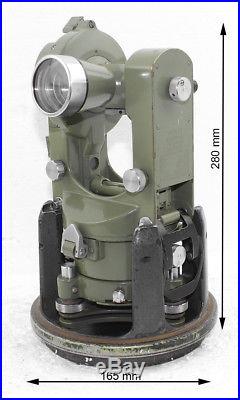 Wild Heerbrug Vintage Theodolite T16 Model Level Telescope with Metal Hood