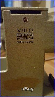 Wild Heerbrugg MDG4-10669 Switzerland microscope vintage Medical